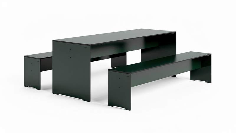 RIVA . Ensemble table et banc