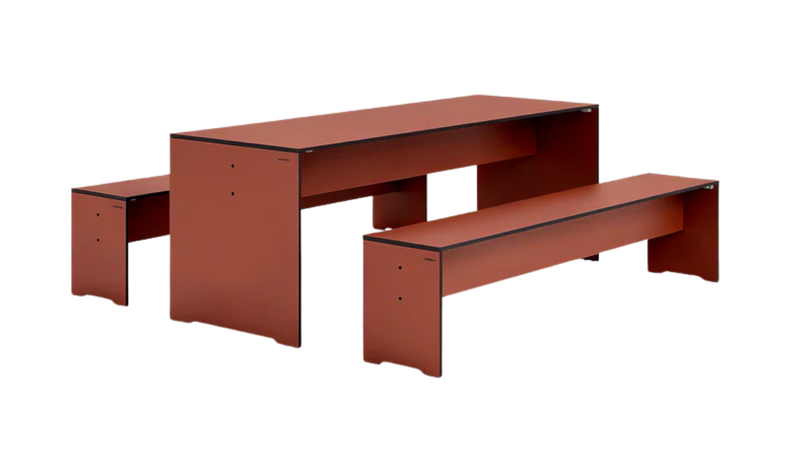 RIVA . Ensemble table et banc