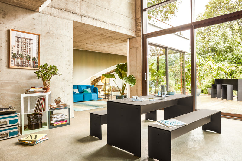 RIVA . Table and bench set