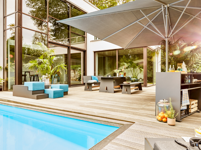 TENSION . Rechteckwangentisch