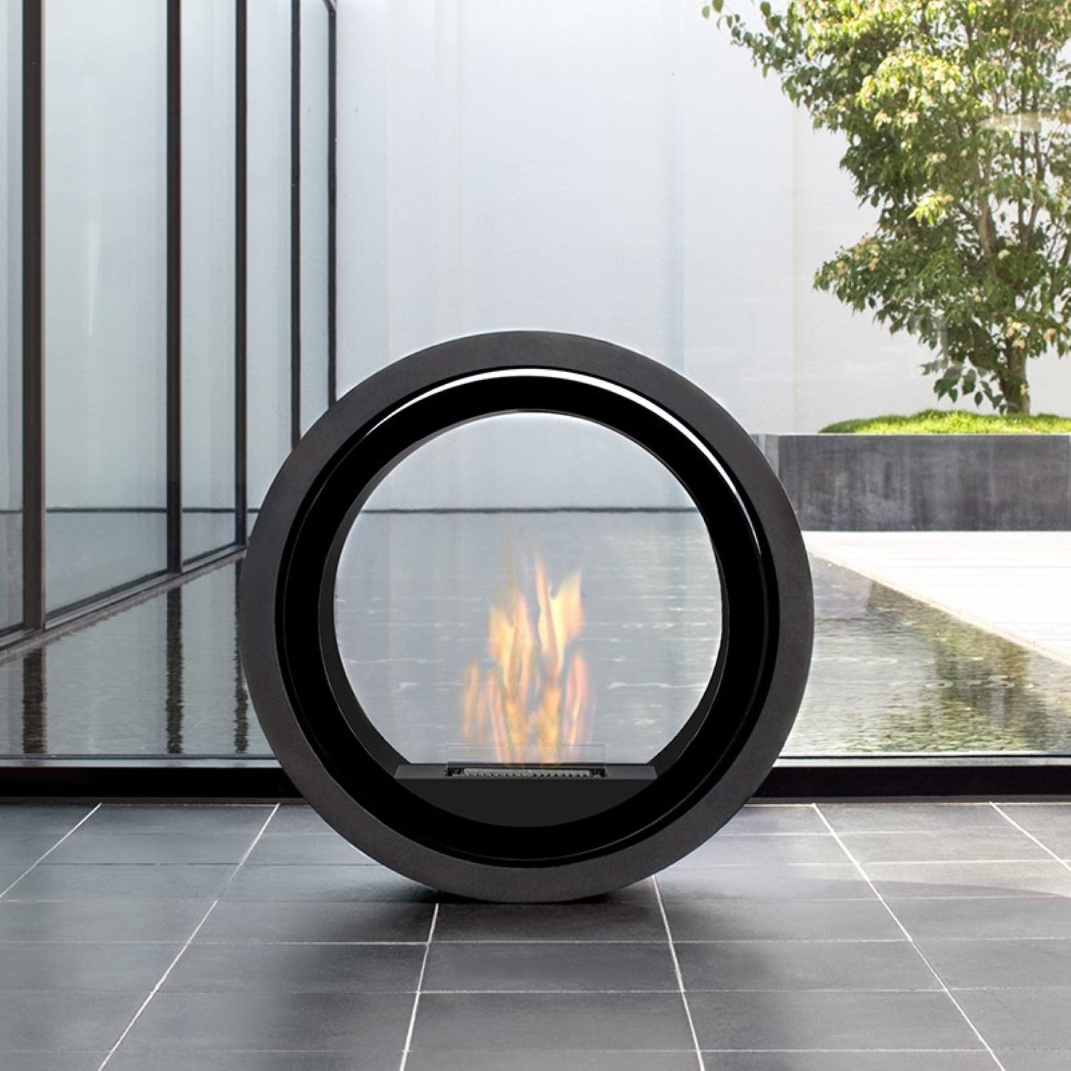 ROLL FIRE . Rollable fireplace