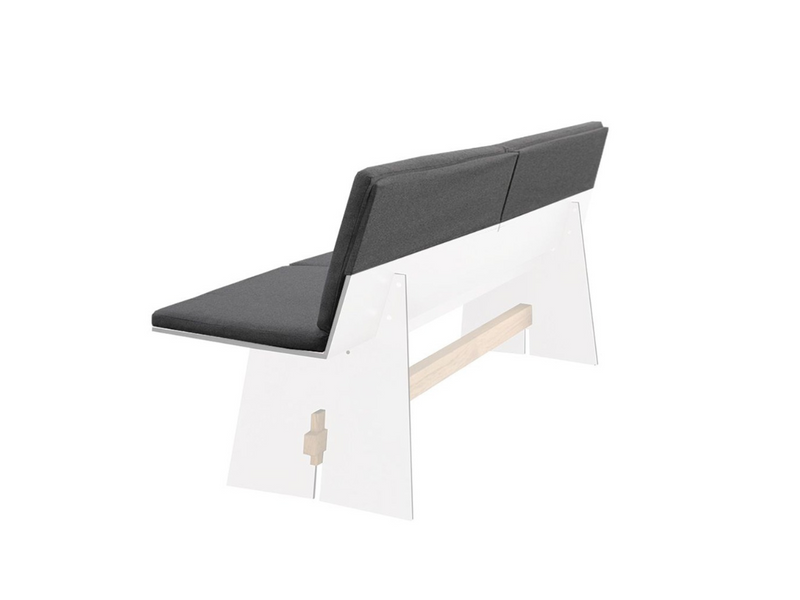 TENSION Wangenbank mit Rückenlehne . Auflagen-Set